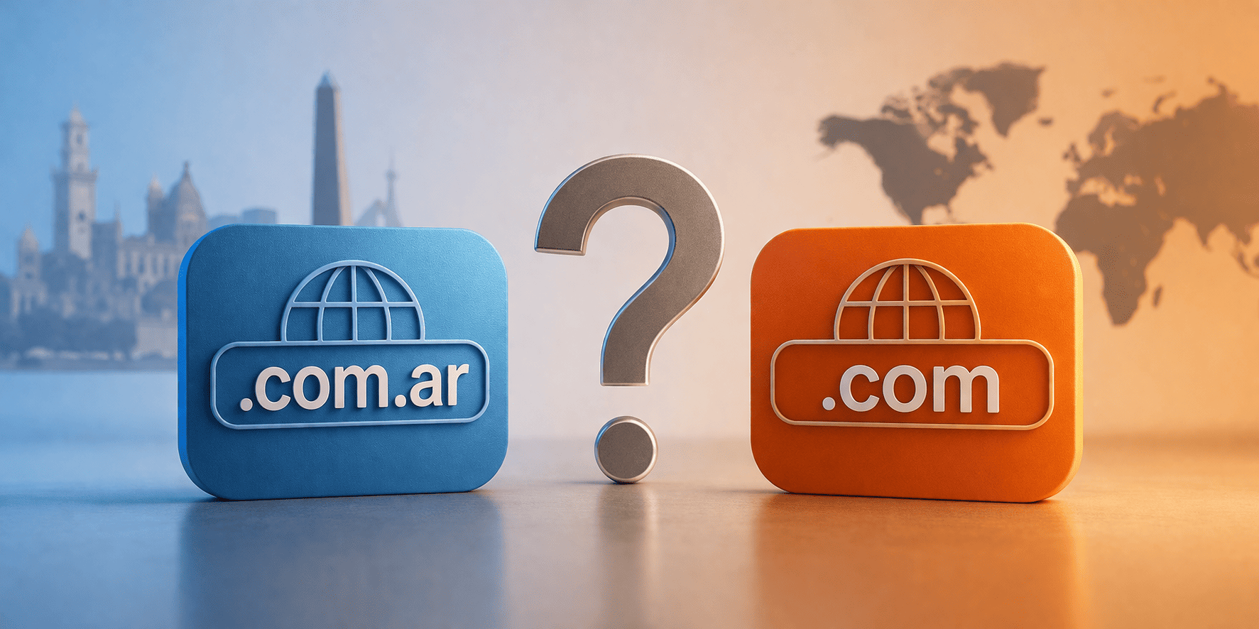 Dominio .com.ar vs .com: cuál